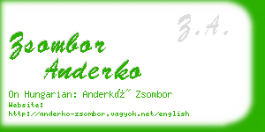 zsombor anderko business card